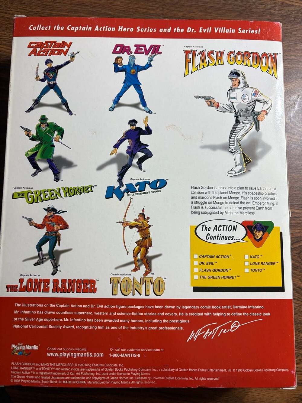 1998 Playing Mantis Captain Action Dr. Evil as Ming the Merciless 12" Action Fig - Picture 4 of 5